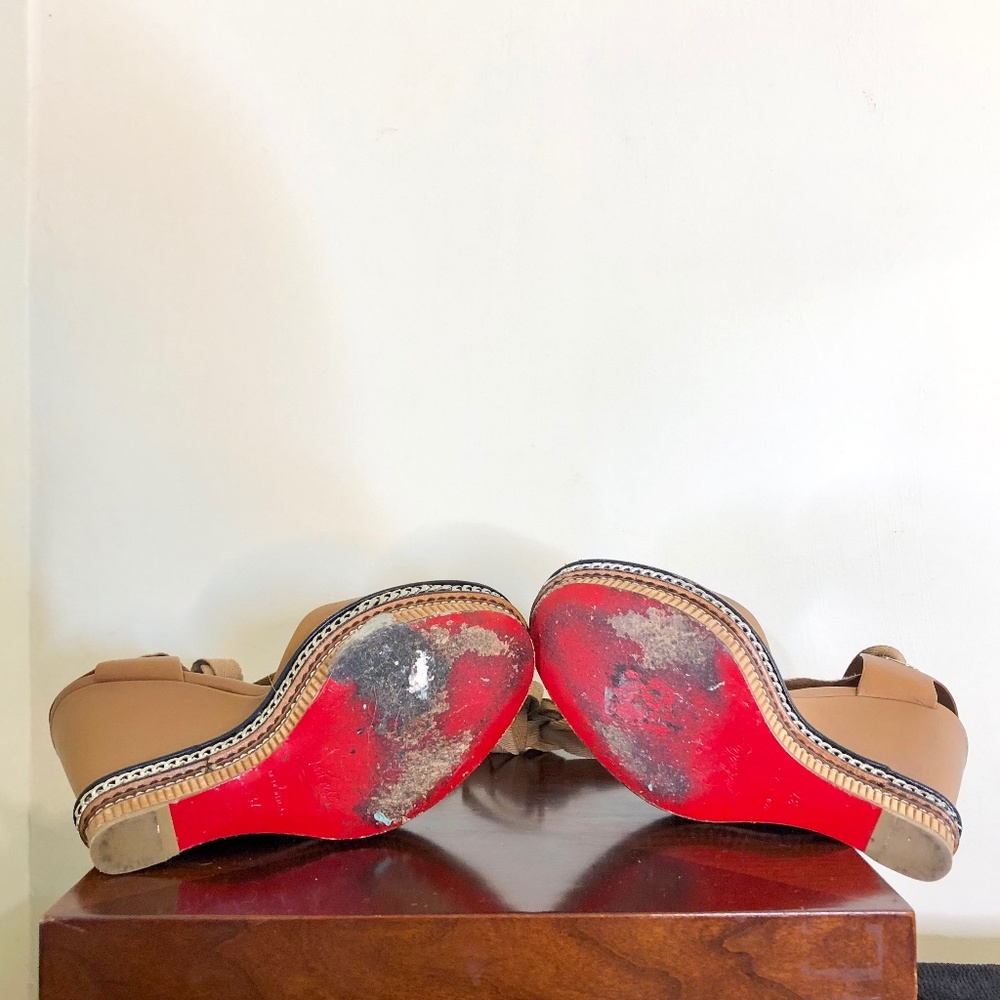 Christian Louboutin Tribuli ankle tie wedge - Picture 7 of 8